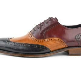 SMOOTH LEATHER WING TIP MULTI COLOR