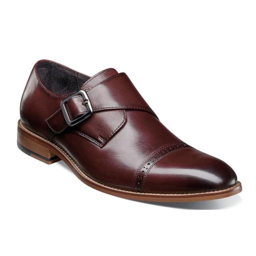 CAP TOE WITH MONK STRAP SMOOTH LEATHER FULLY CUSHIONED MEMORY FOAM ...