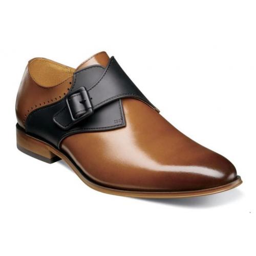 SINGLE MONK STRAP SMOOTH BURNISHED LEATHER FULLY CUSHIONED MEMORY FOAM PG 11